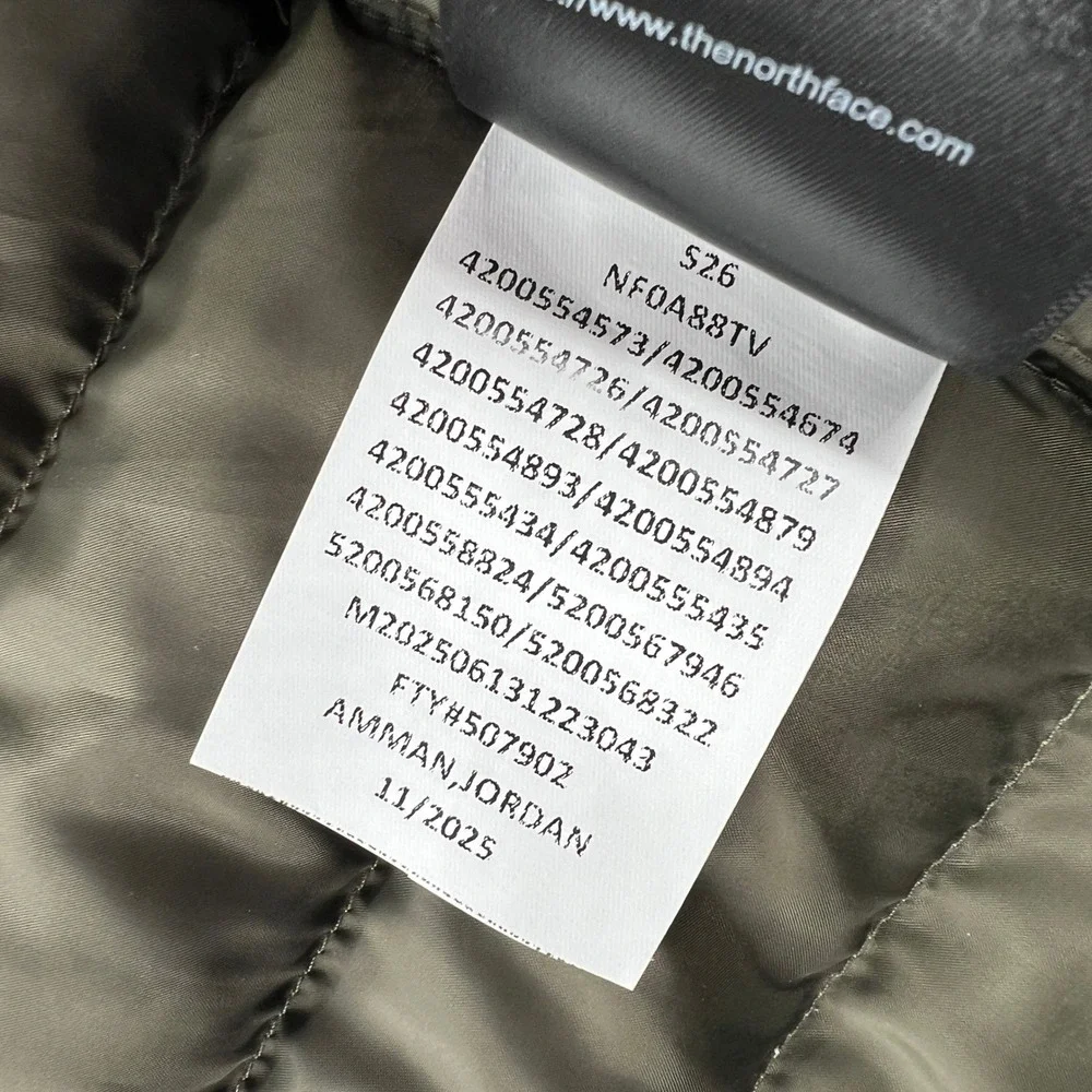 NEW The North Face Terra Packable Hoodie Puffer Jacket Men XL New Taupe Green